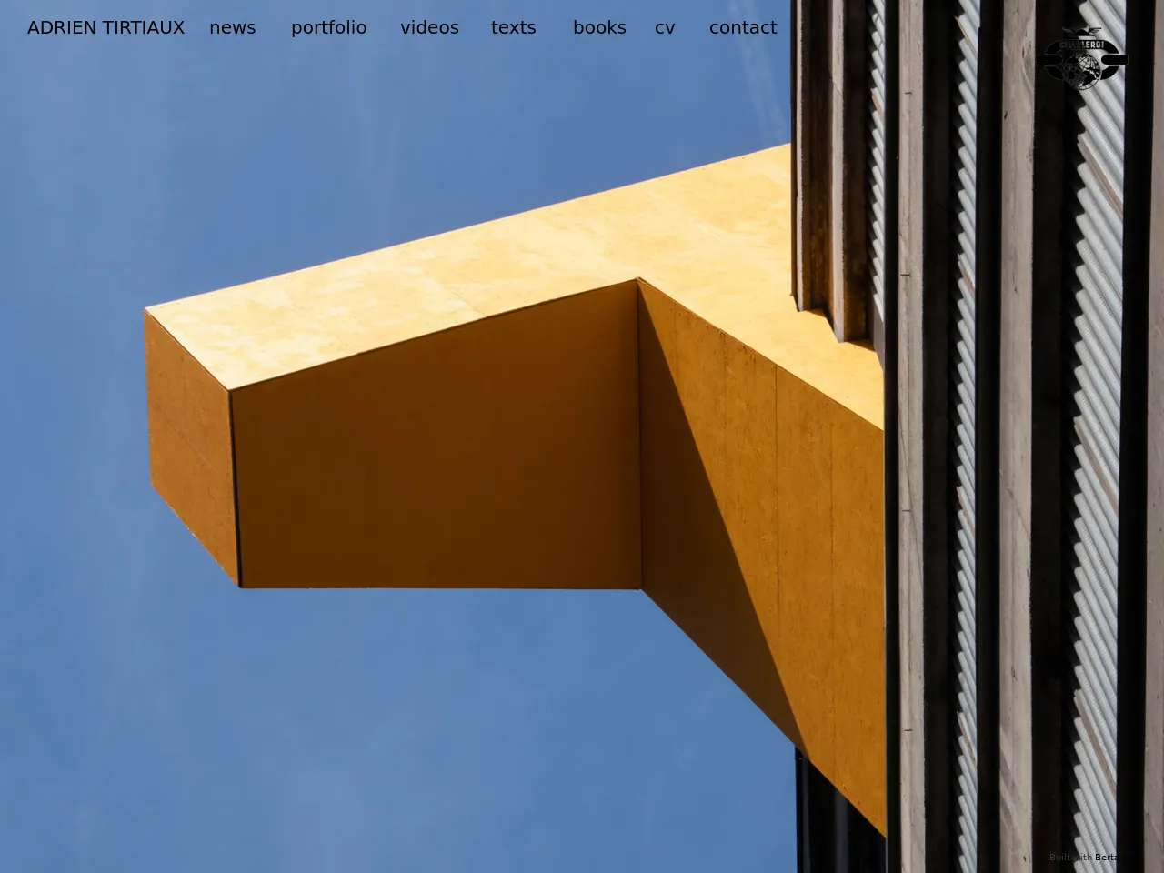 Website of concrete sculptor Adrien Tirtiaux