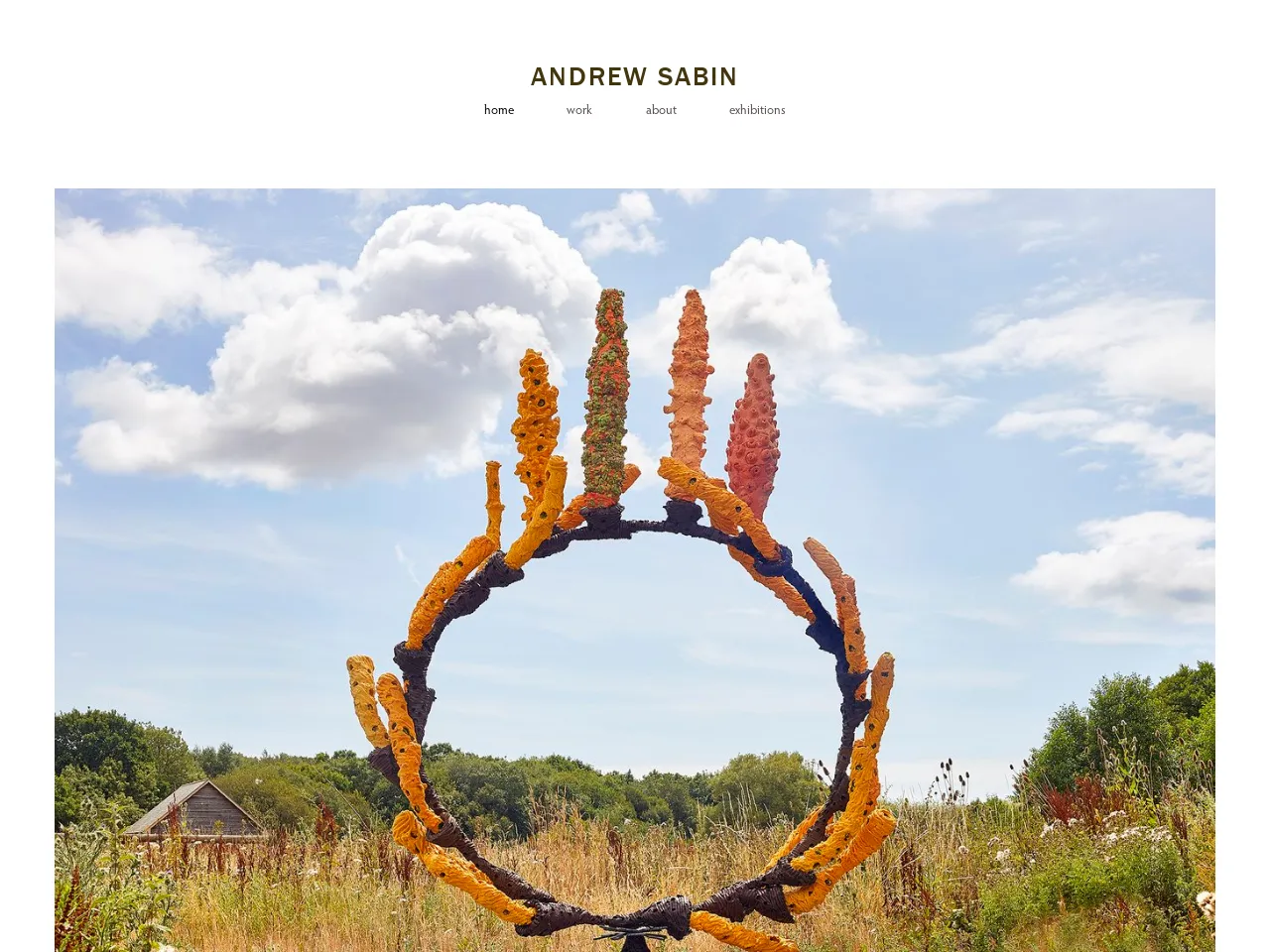 Website of concrete sculptor Andrew Sabin