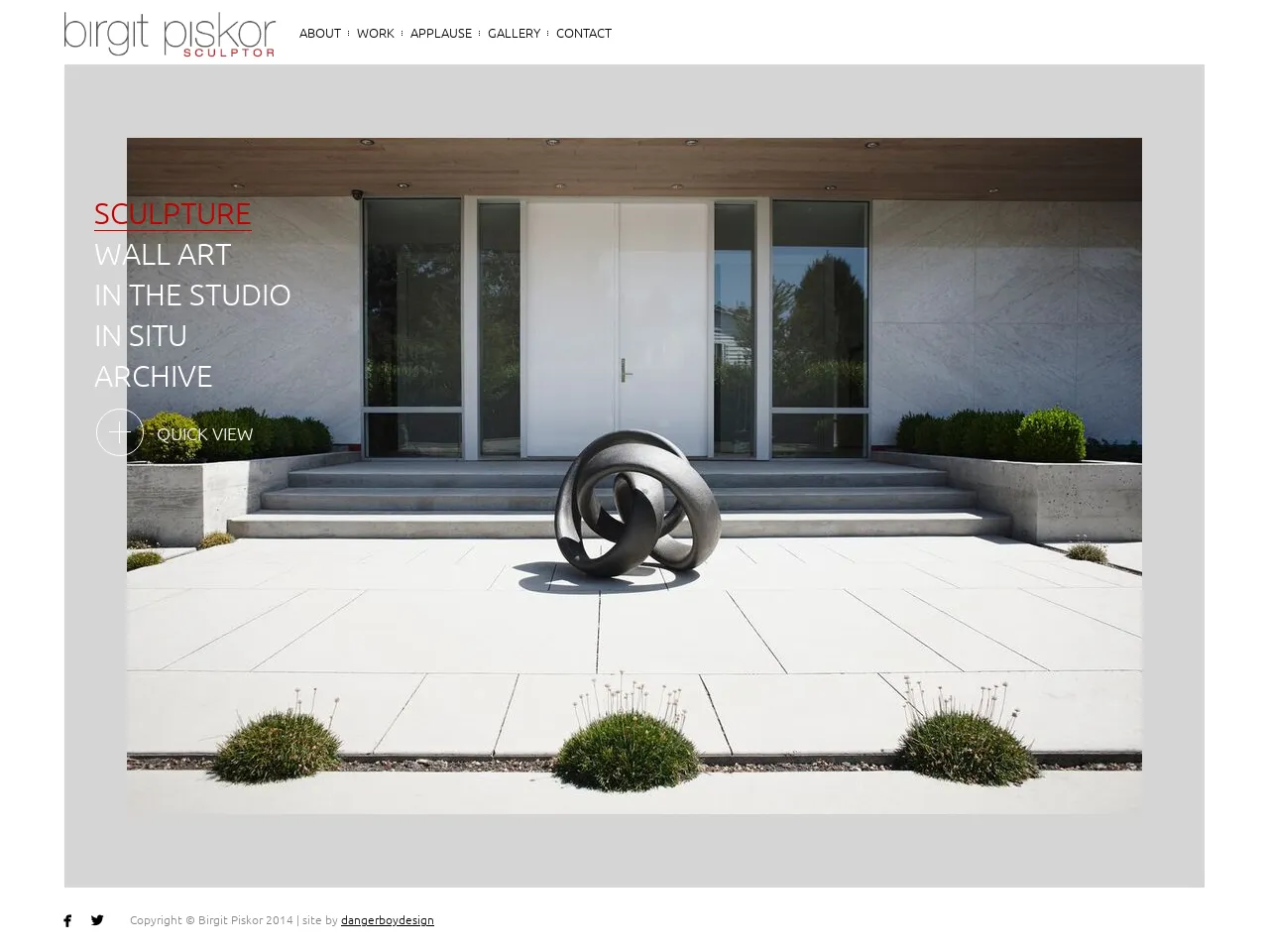 Website of concrete sculptor Birgit Piskor