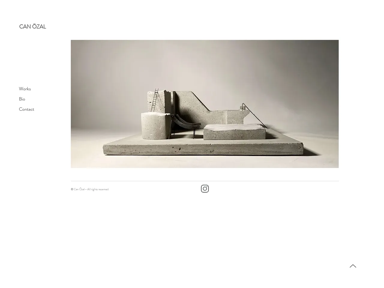 Website of concrete sculptor Can Özal