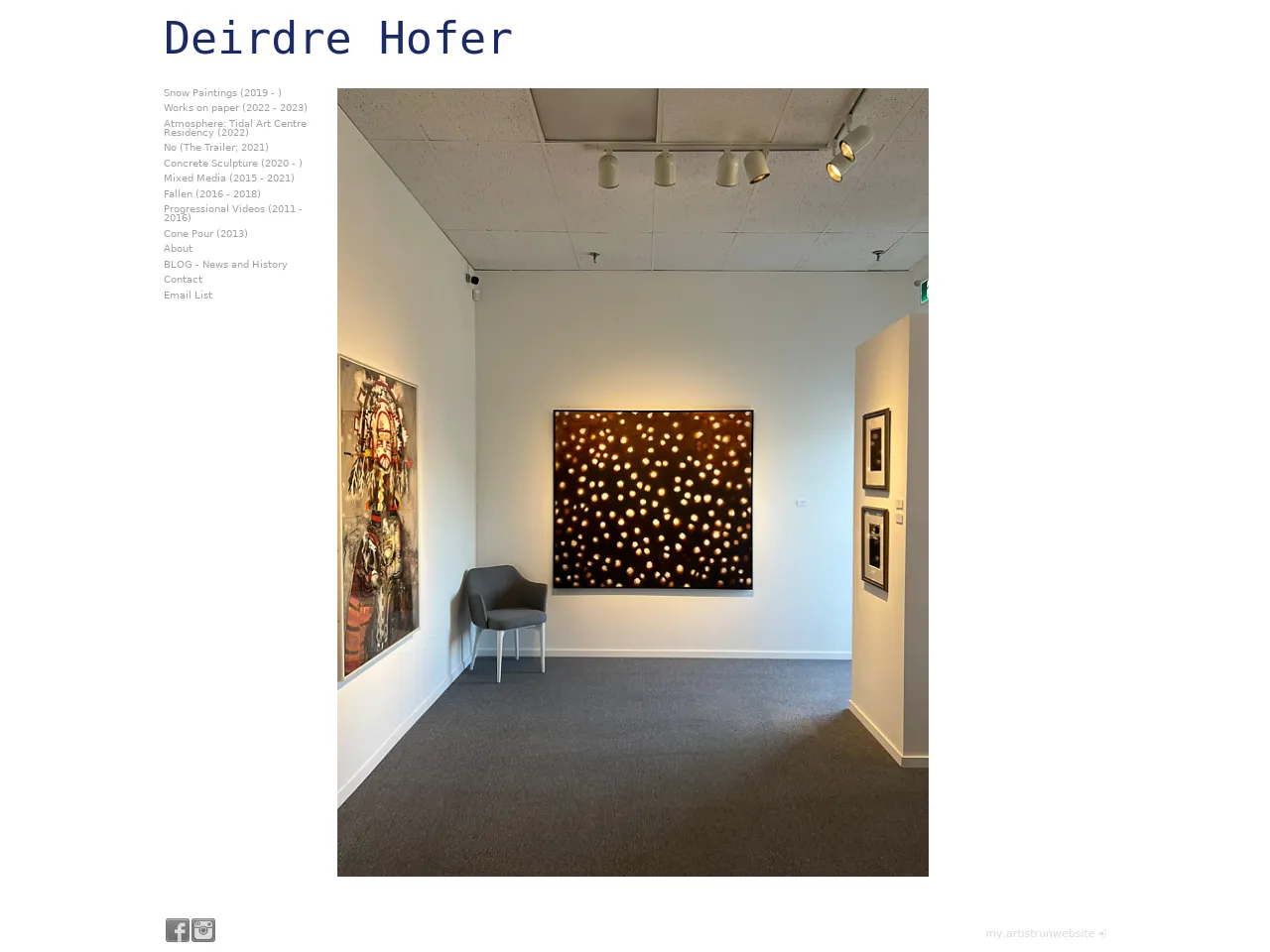 Website of concrete sculptor Deirdre Hofer Gonzalez