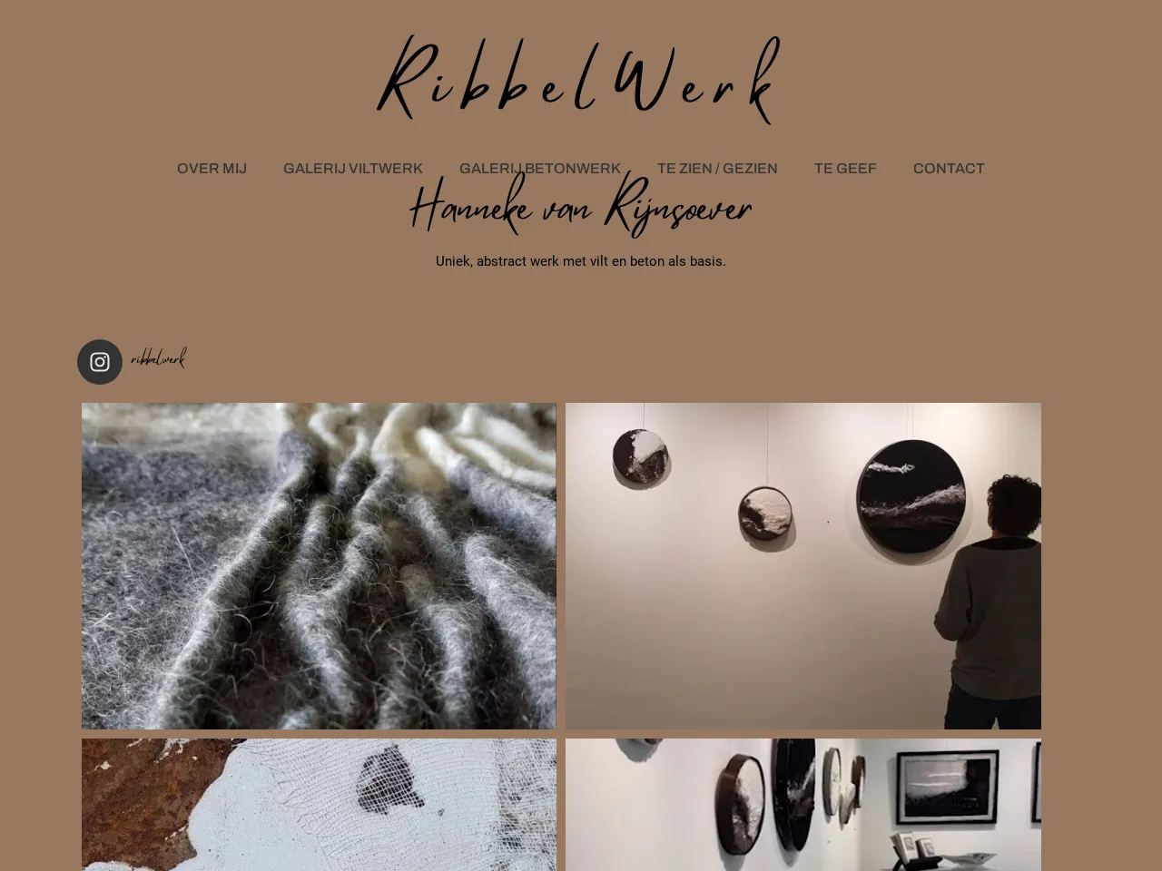 Website of concrete sculptor Hanneke van Rijnsoever