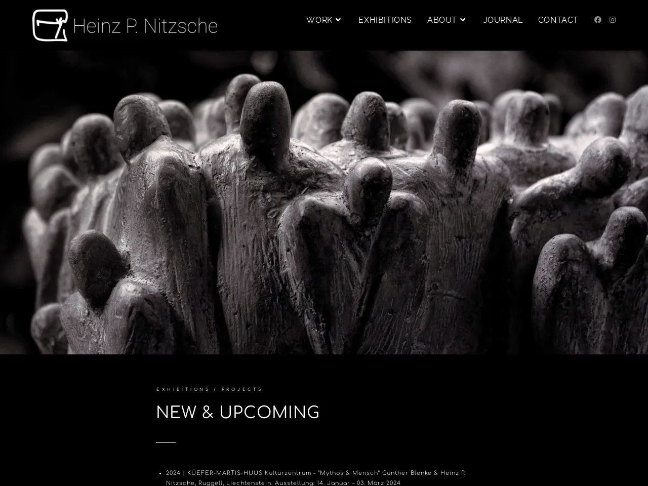 Website of concrete sculptor Heinz P. Nitzsche