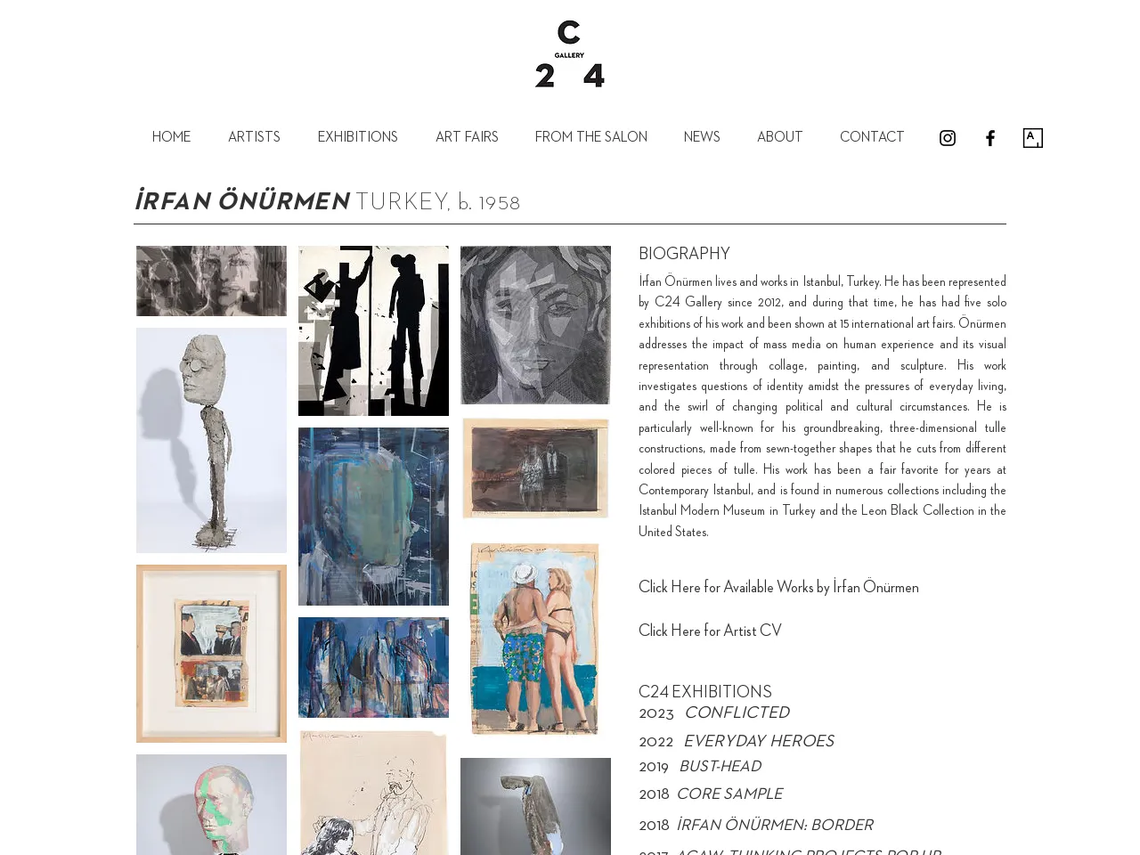 Website of concrete sculptor Irfan Önürmen