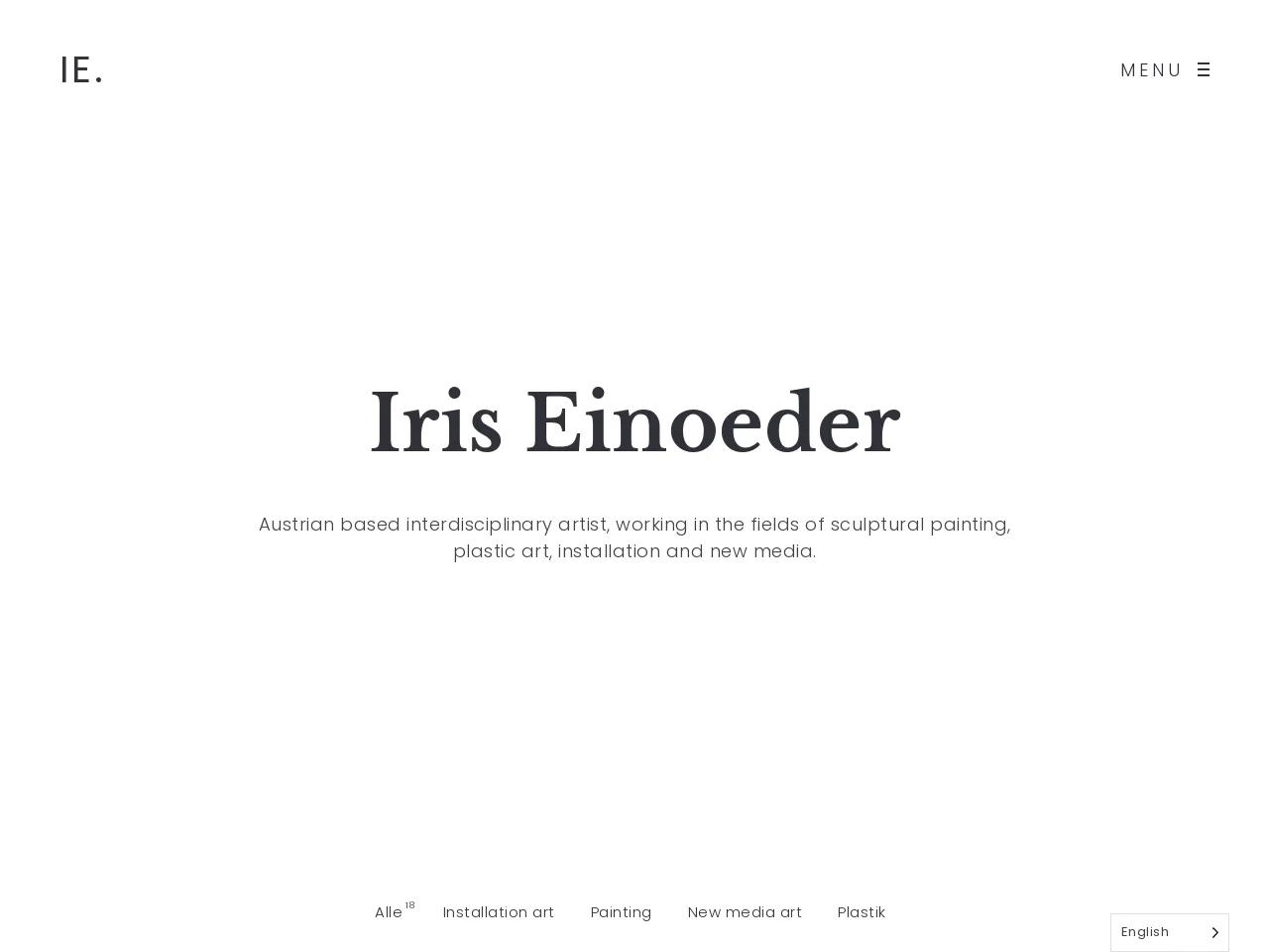 Website of concrete sculptor Iris Einoeder