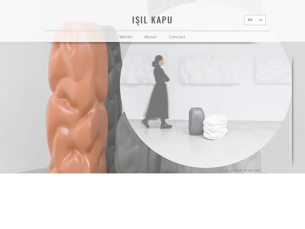 Website of concrete sculptor Işıl Kapu