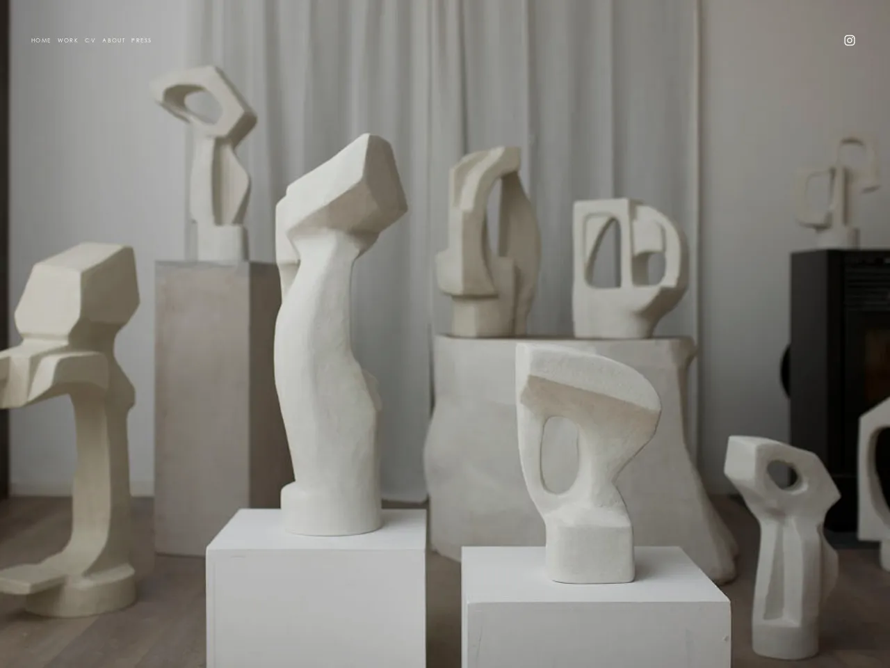 Website of concrete sculptor Josefine Winding