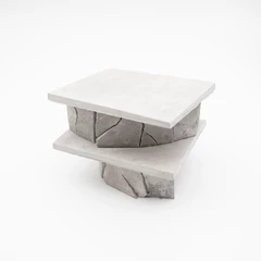 Concrete sculptures by Julie Puaux