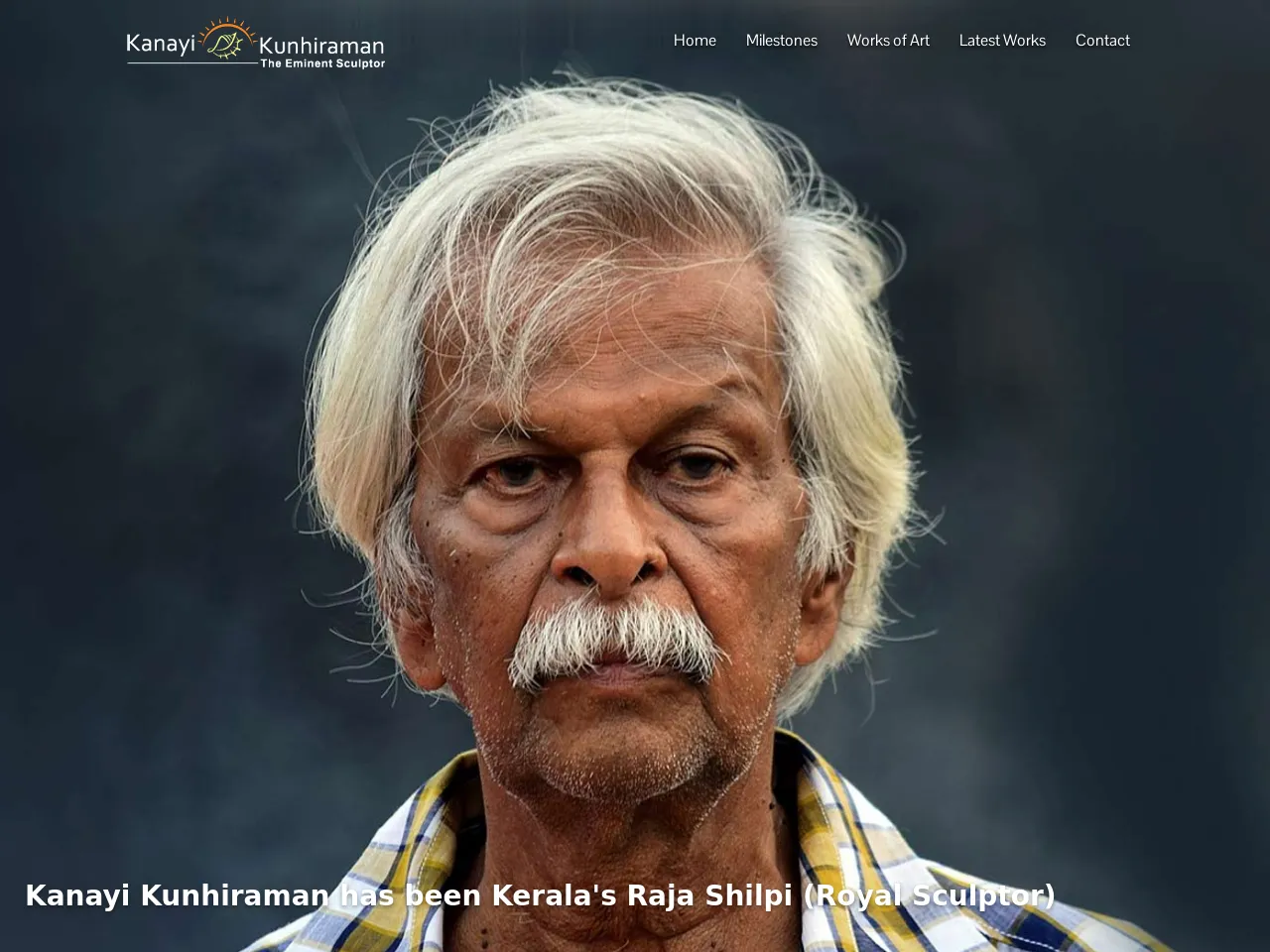 Website of concrete sculptor Kanayi Kunhiraman