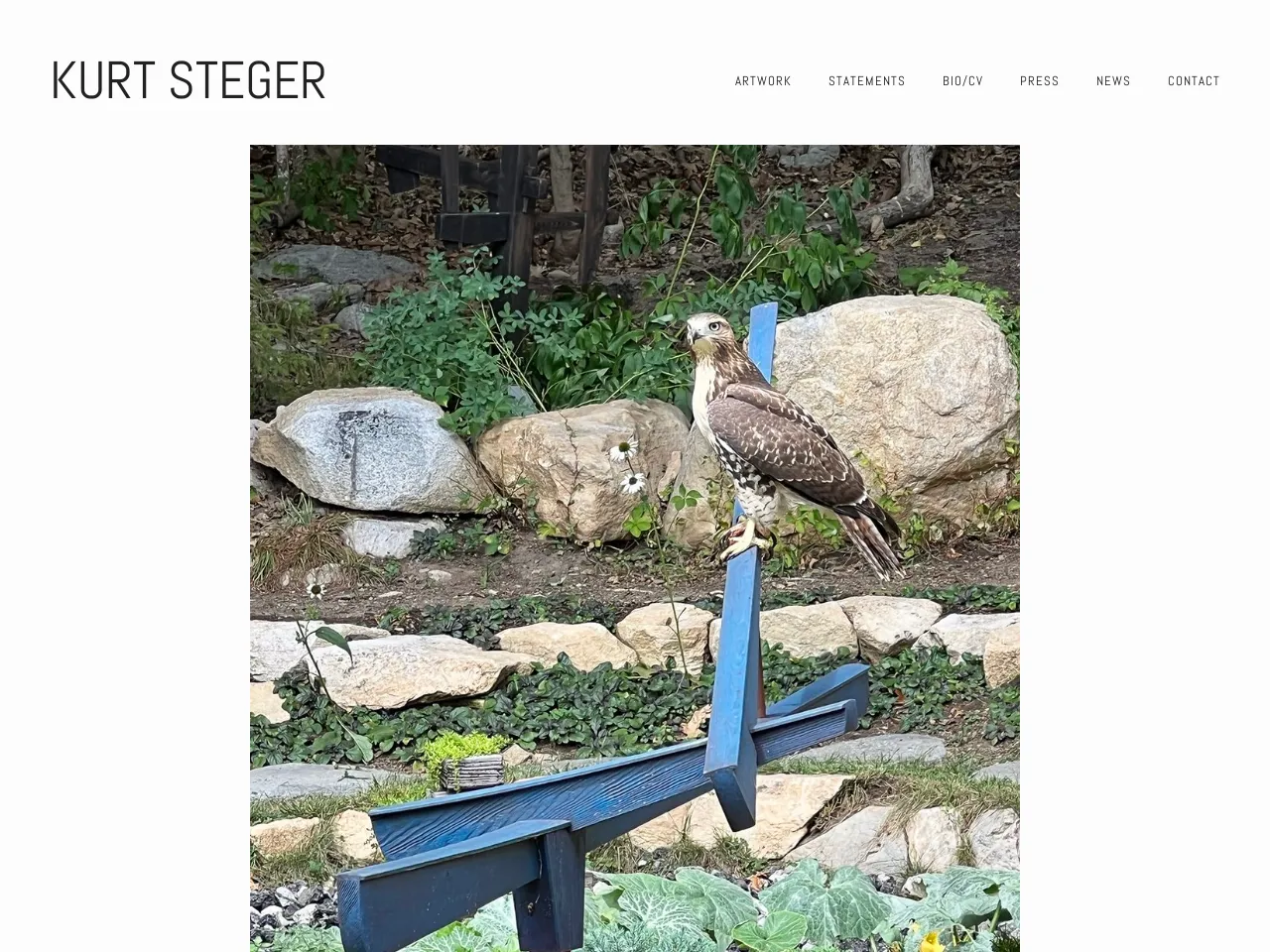 Website of concrete sculptor Kurt Steger