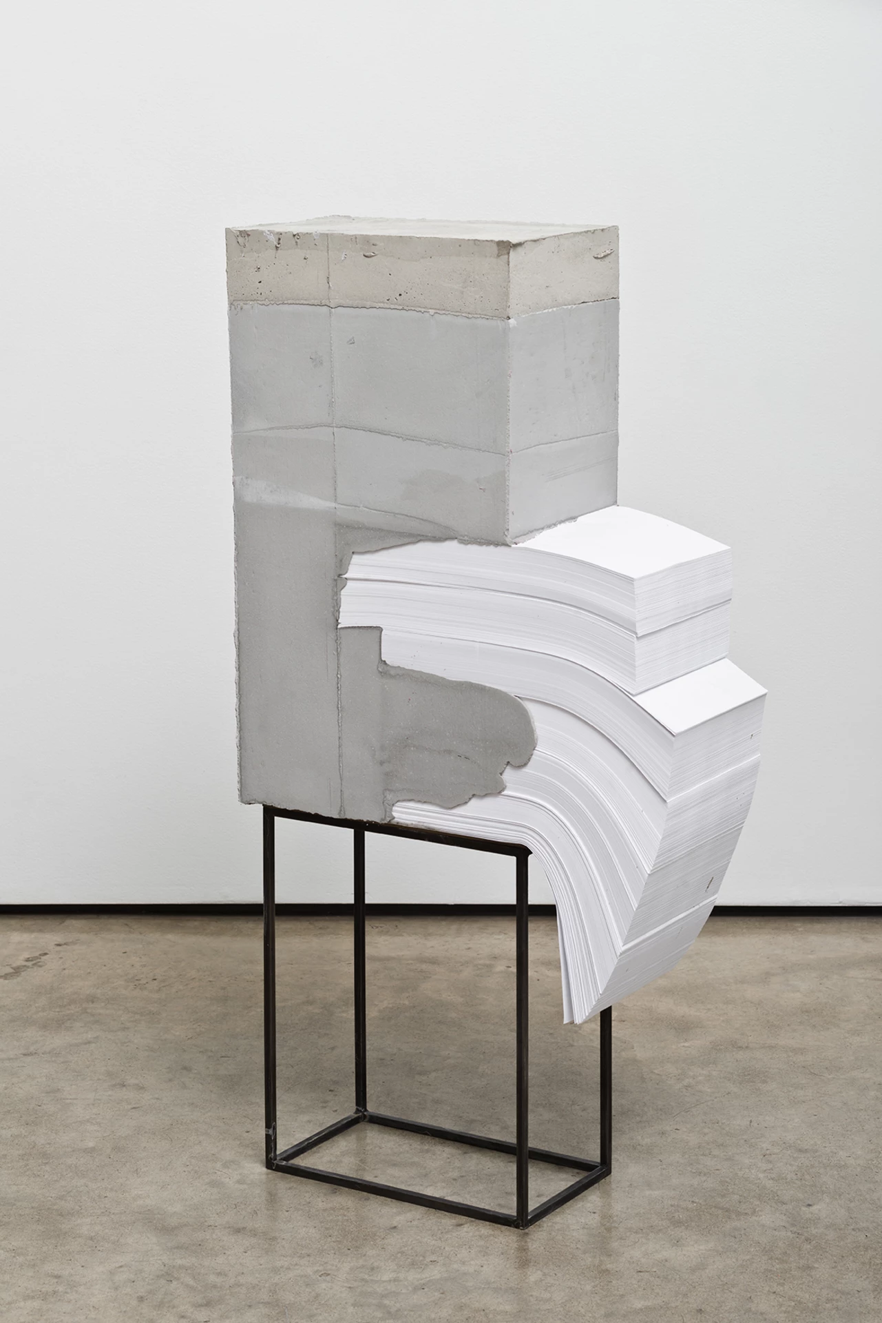 White Lies 4 - concrete sculpture by Lucas Simões