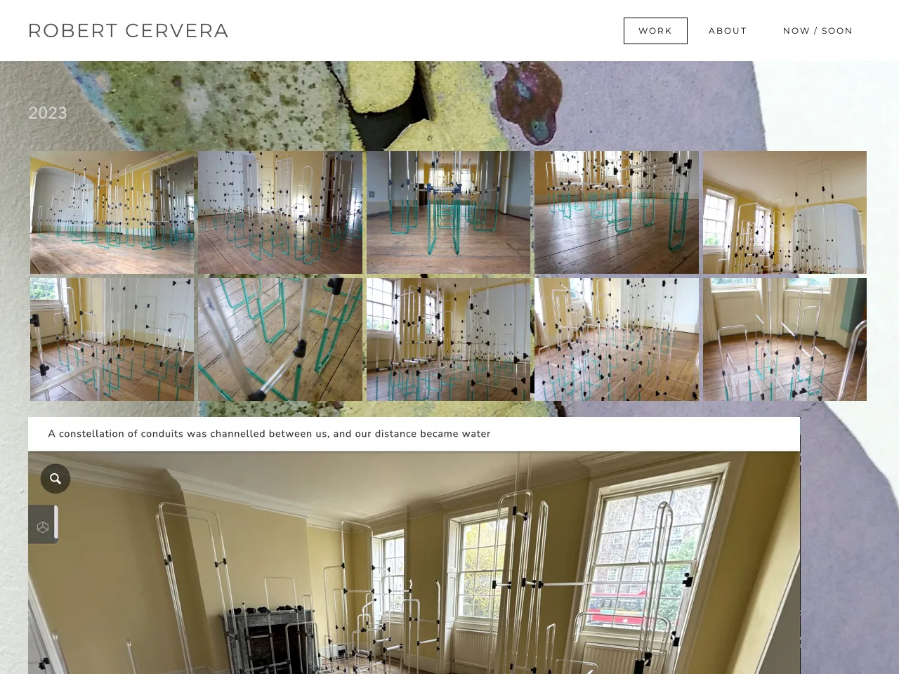 Website of concrete sculptor Robert Cervera