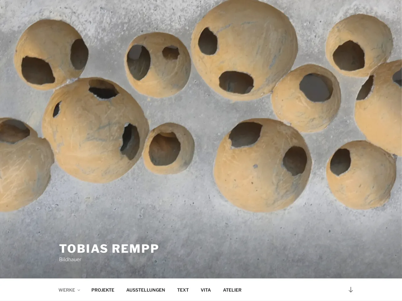 Website of concrete sculptor Tobias Rempp