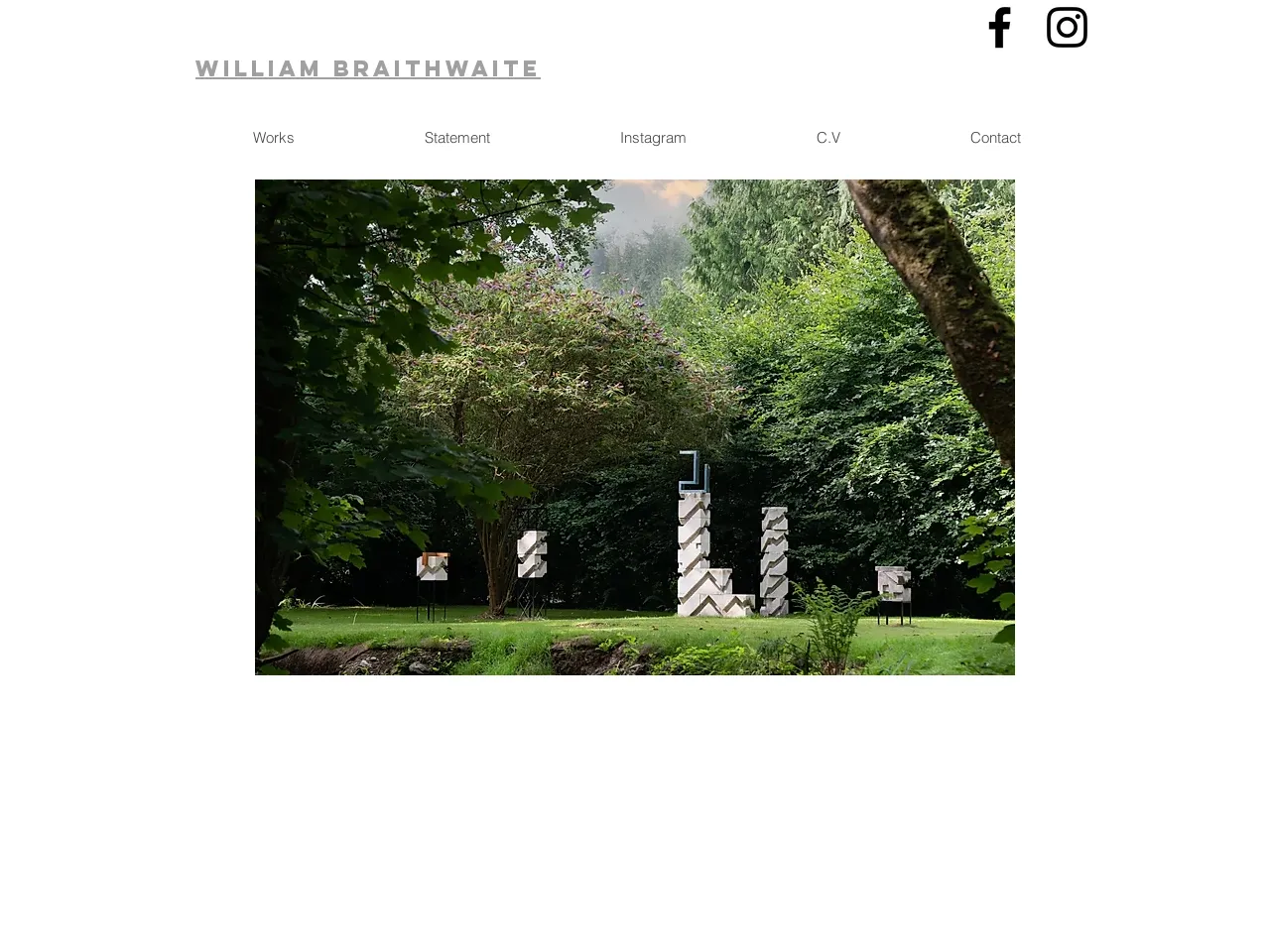 Website of concrete sculptor William Braithwaite